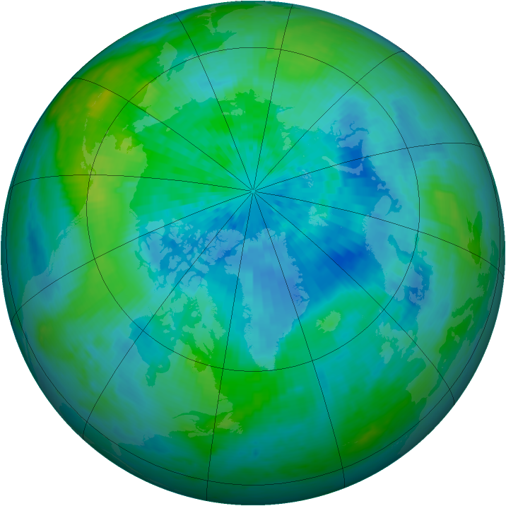 Arctic ozone map for 18 September 2002
